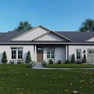 Exterior House 3D Rendering, Architectural Rendering Services image 1