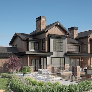 Exterior Home Design, Online Exterior House 3D Rendering, 3D Architectural Visualization