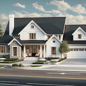 Online House Exterior Design, 3D Architectural Rendering, Custom Home Visualization Service