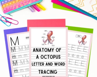 Anatomie van een octopusbrief en woordtracering