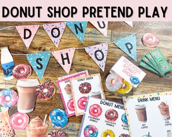 Donut Shop Pretend Play Printables // Dramatic Play // Donut Day Activity