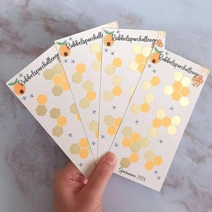 Scratch Savings Challenge A6 Envelope | Budget Planner Scratch Challenge | Envelope method | Scratchcard Savings Challenge | Gold scratch challenge | Honey