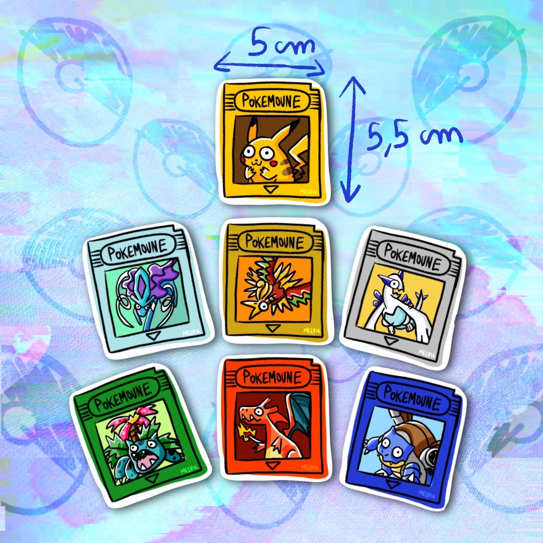 Pokemon Order Sticker POKEMON STICKER - Cartridge - Etsy