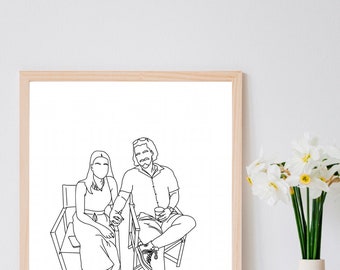 Arte de linha personalizada