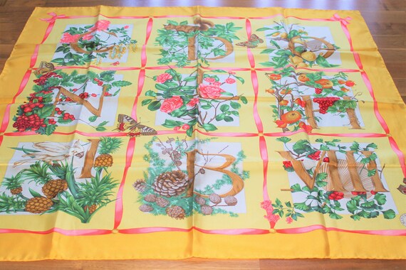 Foulard/Carré/Chale★LACAVERA★En soie100%-Hand rolled 50g★Silk SCARF TBE
