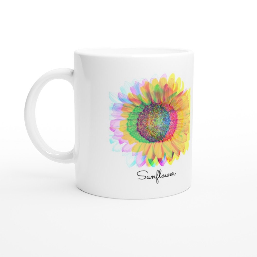 Mug Tournesol Sunflower Design Vintage Motif Tournesol Multicolor