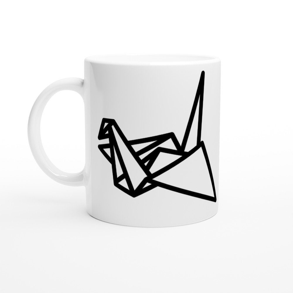 Mug Origami Collection Japani Minimalism Design Vintage Motif Origami