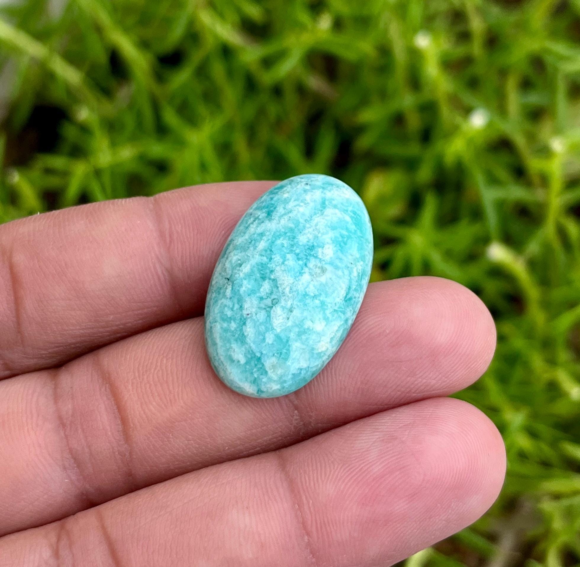 天然アマゾナイトカボションルースジェムストーン、レイキチャクラ