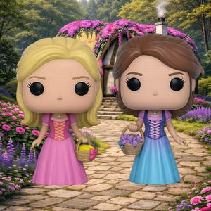 Funko Liana and Alexa from Barbie and the diamond castle