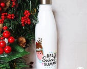 Cartoon Ice Cream Stainless Steel Water Bottle: Sweet Summer Vibes