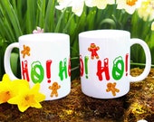 Festive Christmas Mug: Gingerbread Men, Holiday Cheer