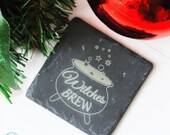Witches Brew Slate Coaster | Halloween Themed Coaster | BeWitching