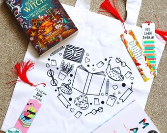 I Love Books Tote Bag | Reusable Shopping Bag