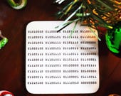 Binary Code Coaster - Custom message translated to binary code on a coaster |