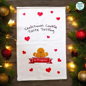 Christmas Cookie Taste Testing In Progress | Cotton Tea Towel