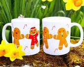 Gingerbread Man Christmas Mug: Festive Holiday Cheer (11oz)