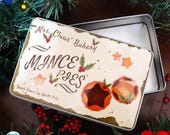 Christmas Storage Tin - Mrs. Claus' Bakery Mine Pies