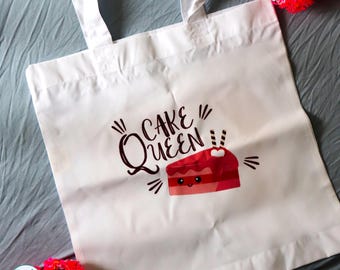 Cake Queen Tote Bag | Baking Lover Gift | Grocery Bag