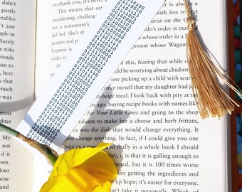 Custom Binary Code Aluminum Bookmark – Personalized Gift