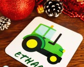 Custom Tractor Coaster: Farmhouse Decor Gift for Farmers