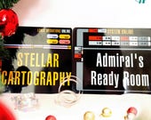 LCARS Personalized Door Sign | A5 Aluminum Print | Sci-Fi Gift | Wall & Door Decor | Customizable Nameplate |