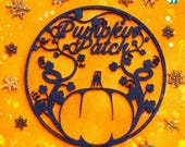 Pumpkin Patch Wall Art | Laser Cutter | Halloween Sign