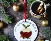 Cheeky Little Xmas Pudding Christmas Decoration