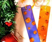 Autumn Pumpkin Bookmark: Glossy Aluminum, Halloween Theme