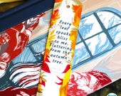 Autumn Leaves Bookmark: Emily Bronte Quote, Fall Colors