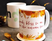 Emily Bronte Autumn Quote Mug: Gift for Book Lovers