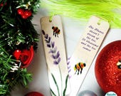 Gardening and bee quote bookmark | Made from aluminium | Teacher Appreciation Gift
