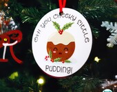 Cheeky Little Xmas Pudding Christmas Decoration