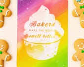 Cheery Kitchen Baking Themed Wall Art: Inspiring Quotes for Bakers