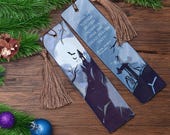 Metal bookmark featuring Dracula quote | Made from aluminium | Halloween | Goth Gift