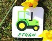 Custom Tractor Coaster: Farmhouse Decor Gift for Farmers