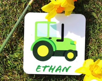 Custom Tractor Coaster: Farmhouse Decor Gift for Farmers