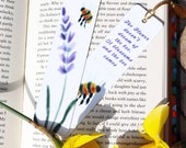 Gardening and bee quote bookmark | Made from aluminium | Teacher Appreciation Gift