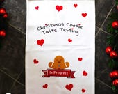 Christmas Cookie Taste Testing In Progress | Cotton Tea Towel