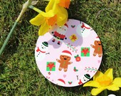 Festive Pattern Coasters | Candy Cane | Gingerbread men | Santa | Holly | Snowman | Stocking Stuffer