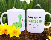 You're Roarsome Dinosaur 11oz Mug - Personalise/customise it with your names |