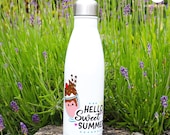 Cartoon Ice Cream Stainless Steel Water Bottle: Sweet Summer Vibes