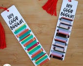 Hey Good Bookin' Metal Bookmark: Colorful Book Lover Gift