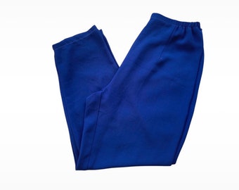 Sapphire Blue lightweight loose fit trousers