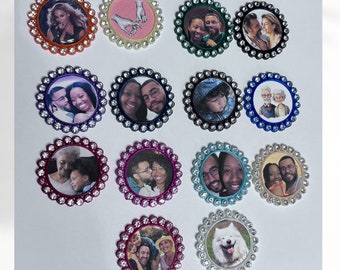 Custom Photo Croc Charms with Bling - Personalized Jibbitz for Your Style - Unique Shoe Accessories - Perfect Gift for Croc Lovers!