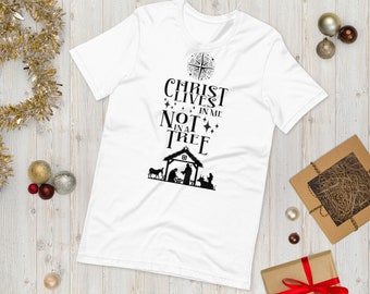 Christ Lives in Me, Not in a Tree T-shirt - Christian Apparel with a Powerful Message - Unique Tee