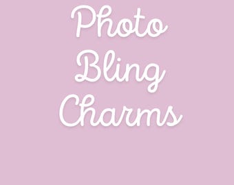 Custom Photo Shoe Charms with Bling - Personalized Charms for Your Style - Unique Shoe Accessories