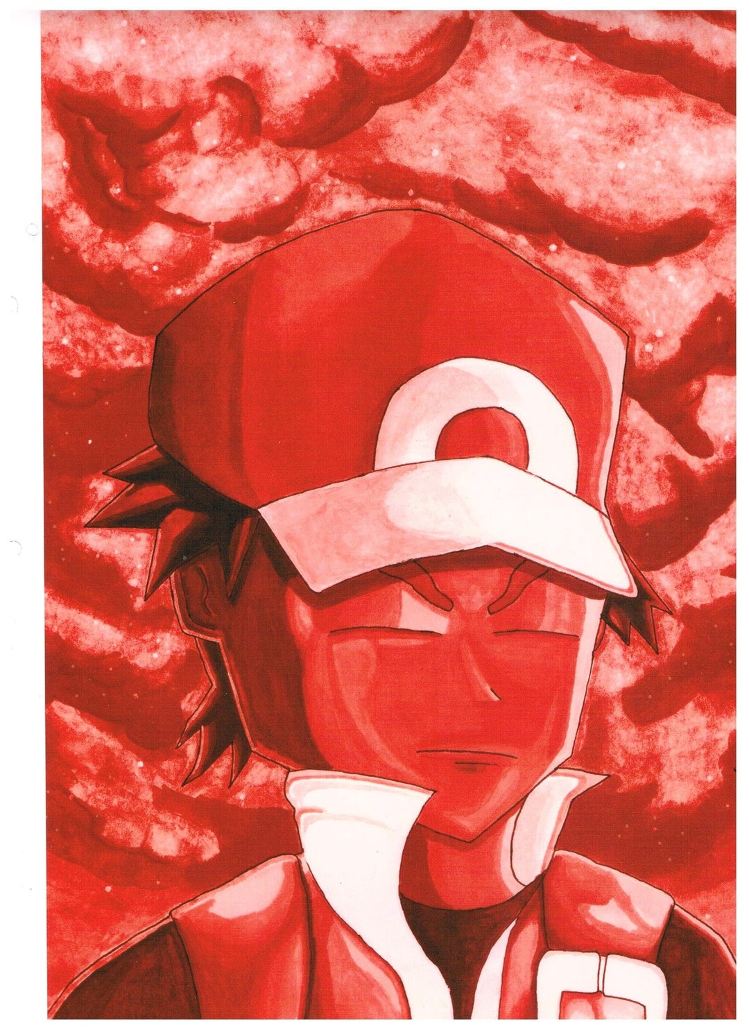 Pokémon Red Art Print Etsy