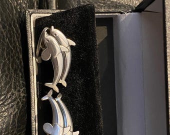 Georg Jensen Cufflinks Dolphin Sterling Silver 925
