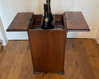 Art Deco Walnut top drinks cabinet