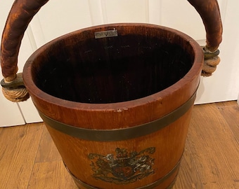 Vintage Fire Bucket Made from the battleships of Britain